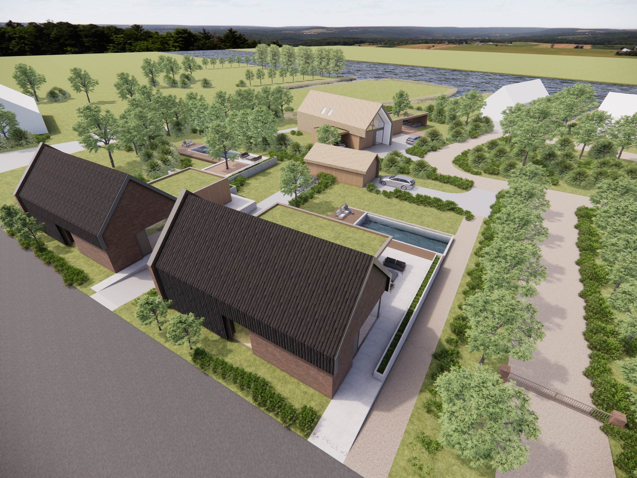 Een oeverwoning aan de Pruimendijk te Ridderkerk