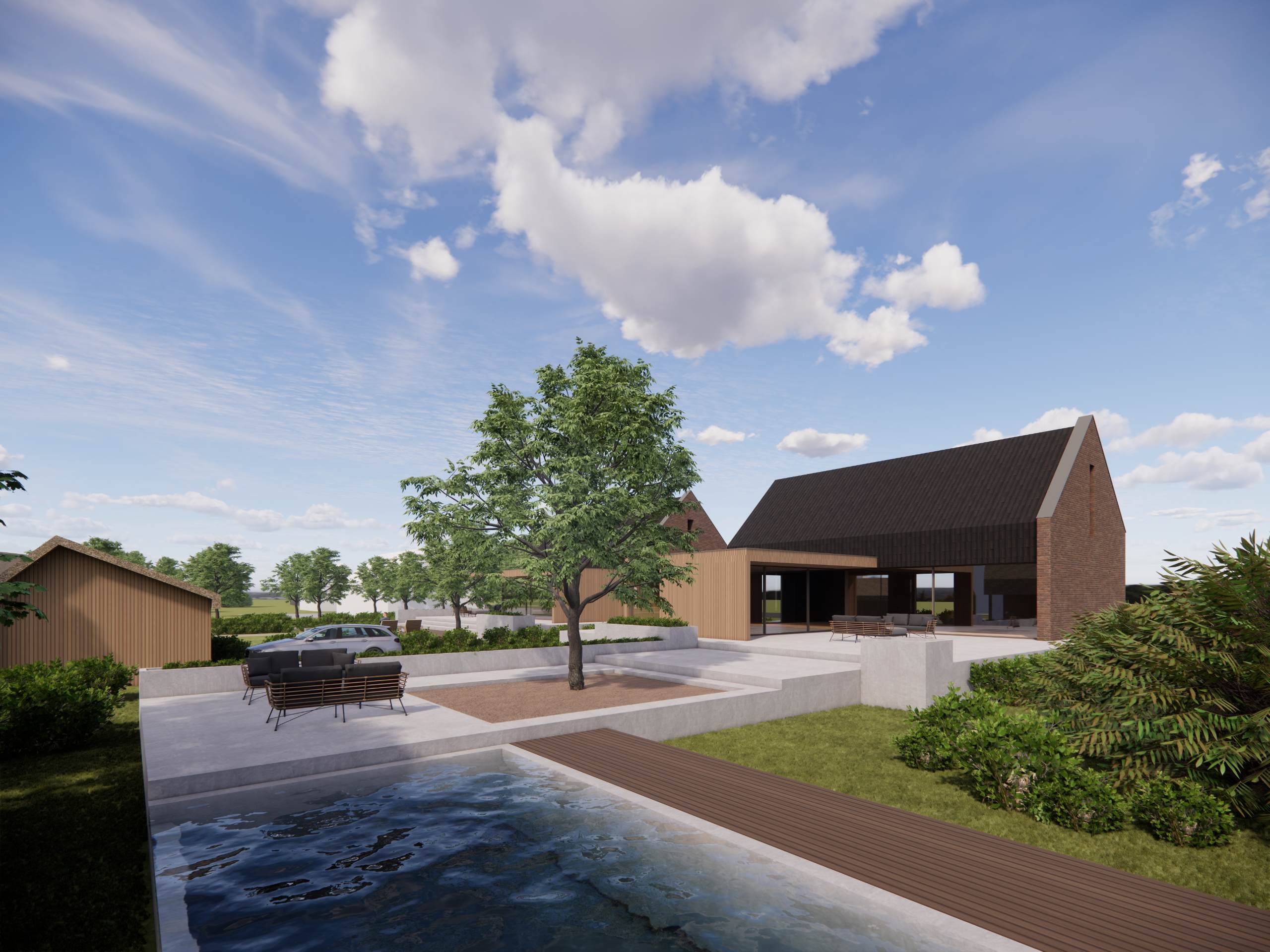Een oeverwoning aan de Pruimendijk te Ridderkerk