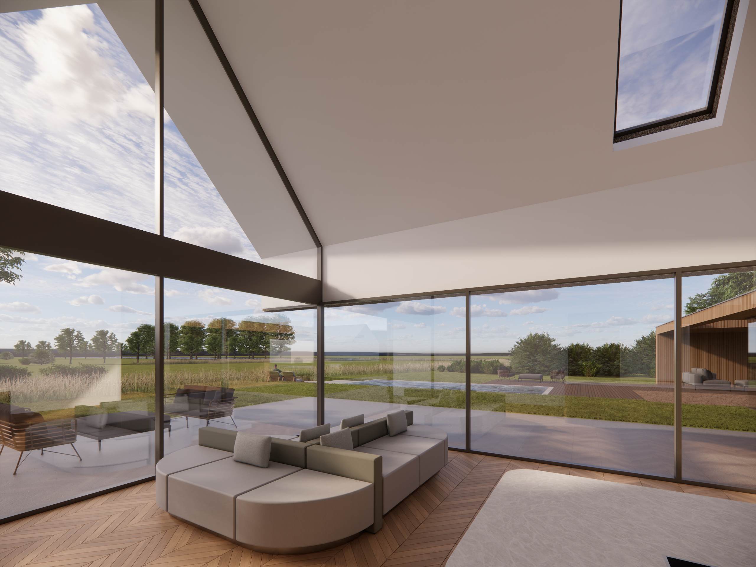 Een oeverwoning aan de Pruimendijk te Ridderkerk